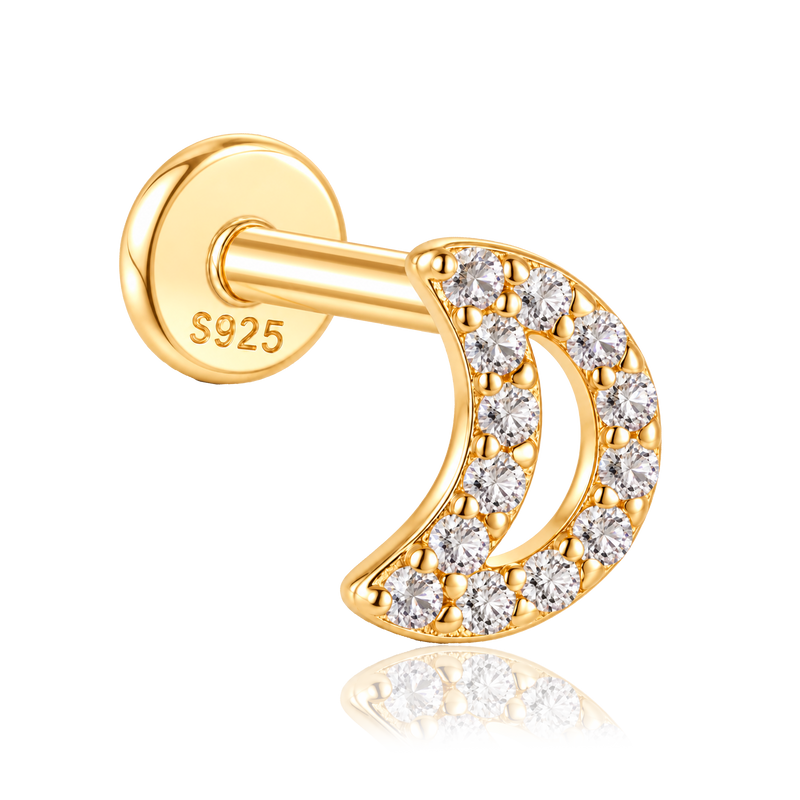 Pendiente Lunula Oro