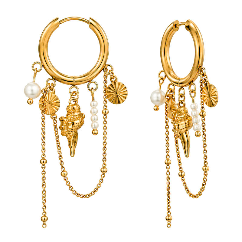 Aros Marielle Charms Oro