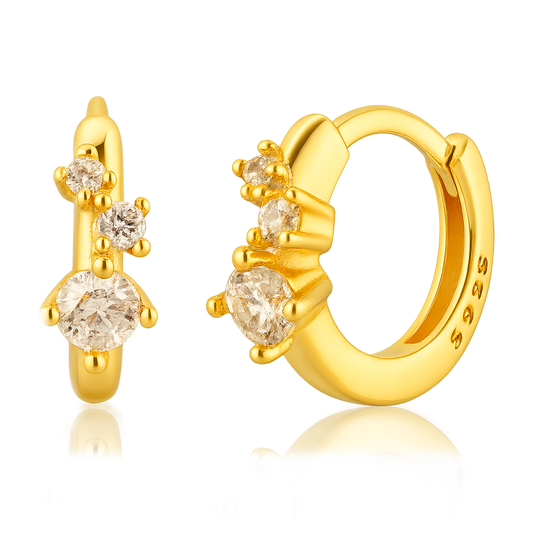 Mini Alia Gold Hoops 