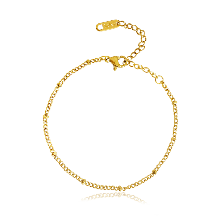 Pulsera Mini Bolitas Oro