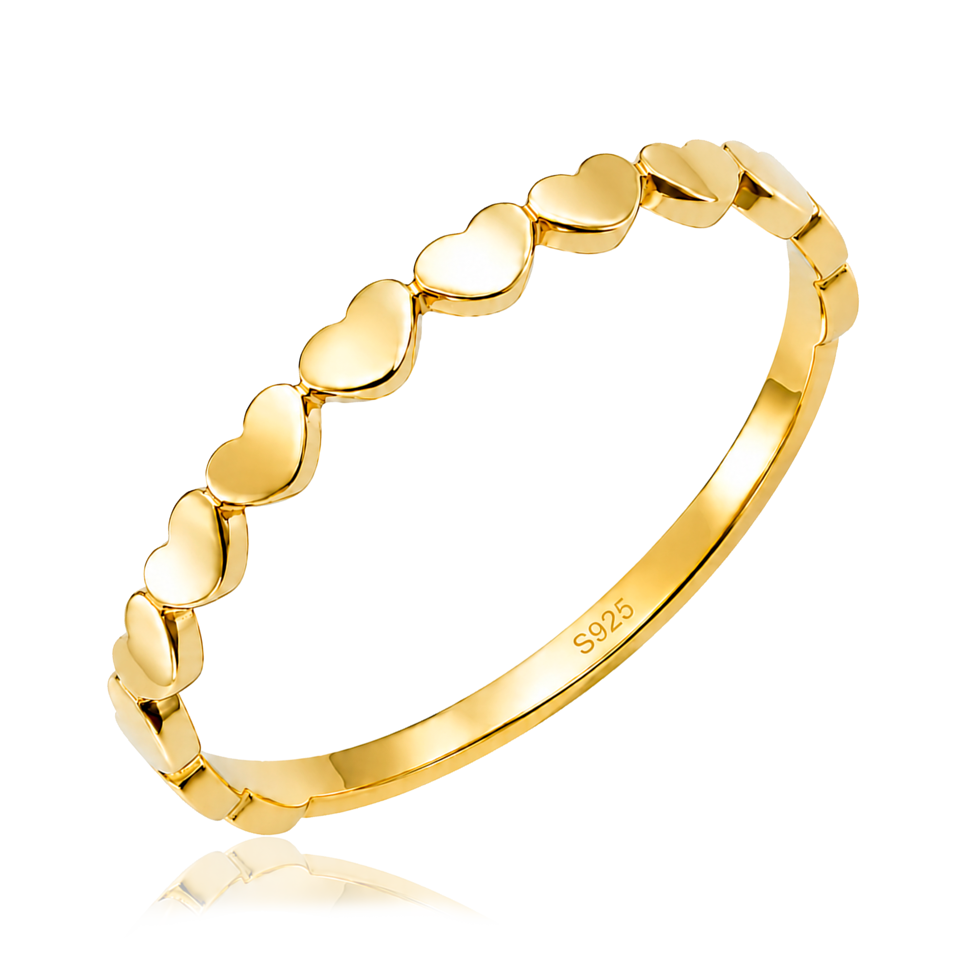 Anilo Mini Corazones Oro