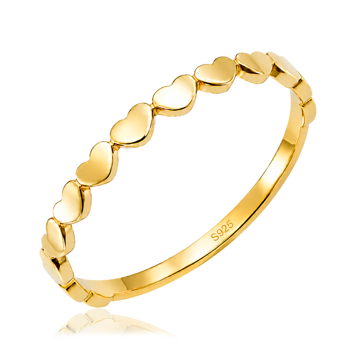 Anilo Mini Corazones Oro