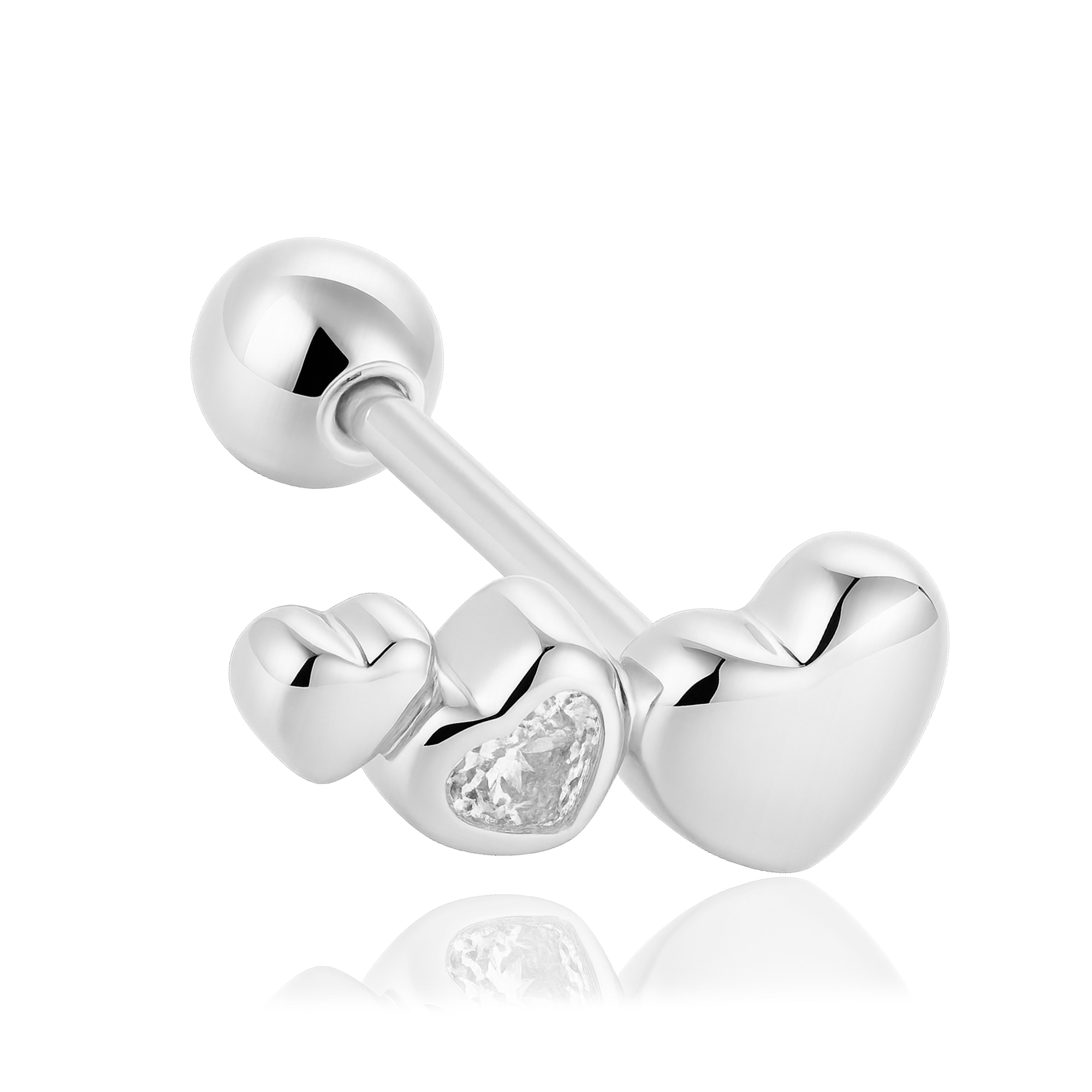 Mini White Flower Earring