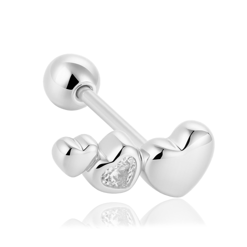 Mini White Flower Earring