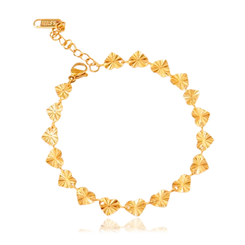 Bracciale Mini Cuori Oro