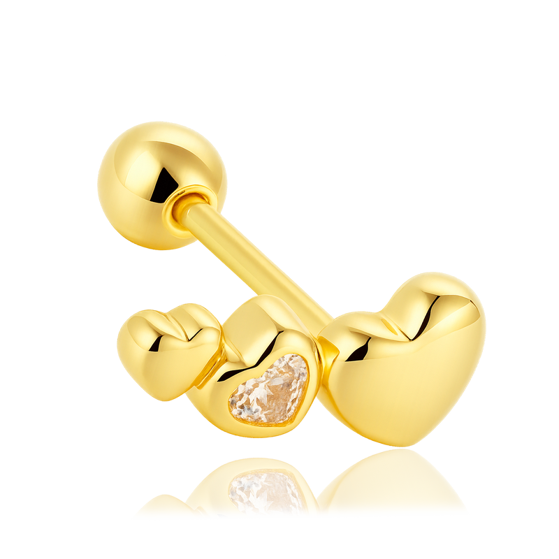 Mini White Flower Earring