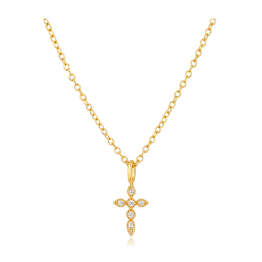 Collar Mini Elegant Cruz Oro