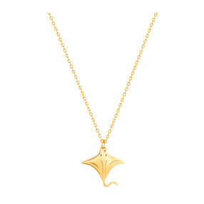 Collar Mini Manta Raya Oro