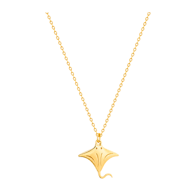 Collar Mini Manta Raya Oro