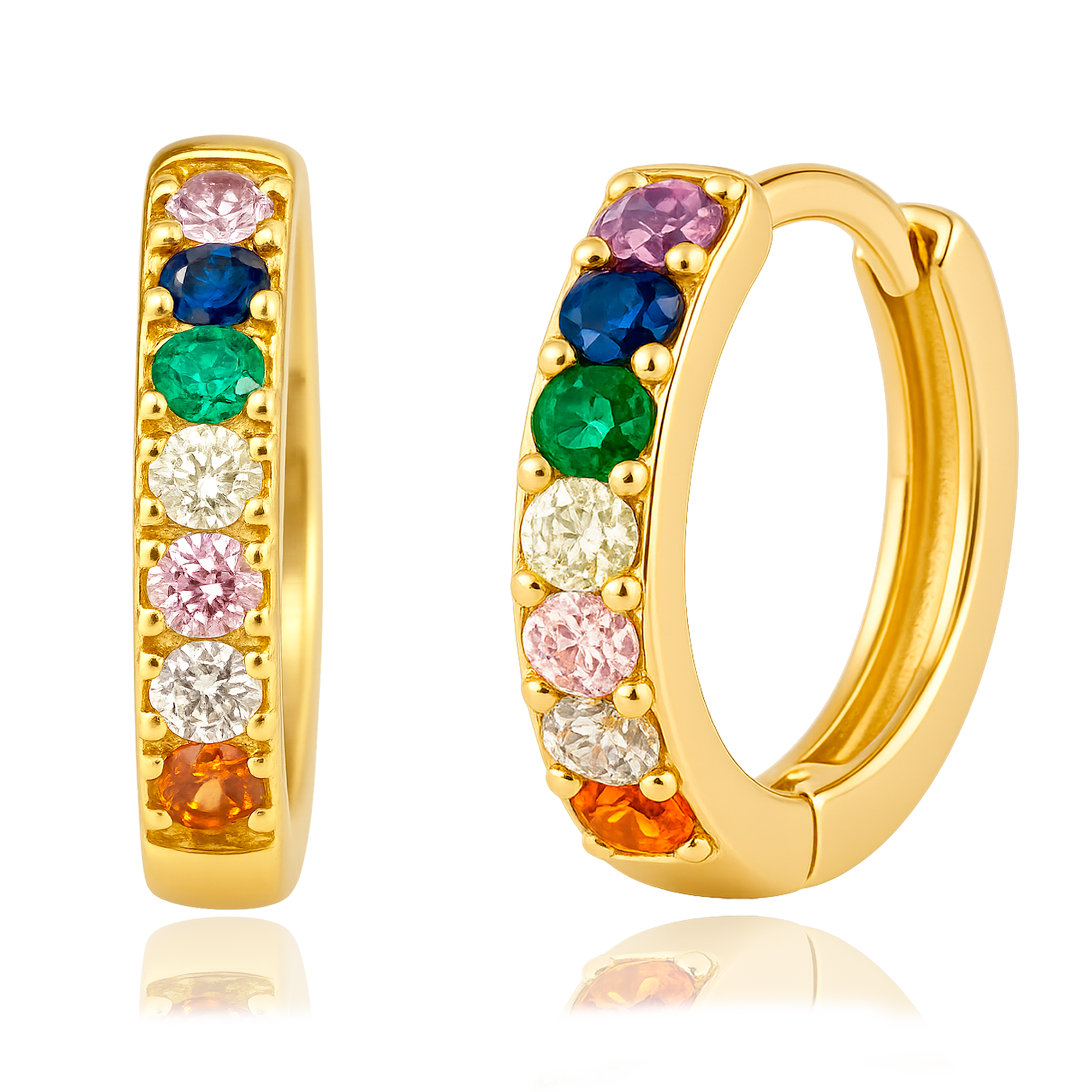 Aros Mini Rainbow Oro - 7mm