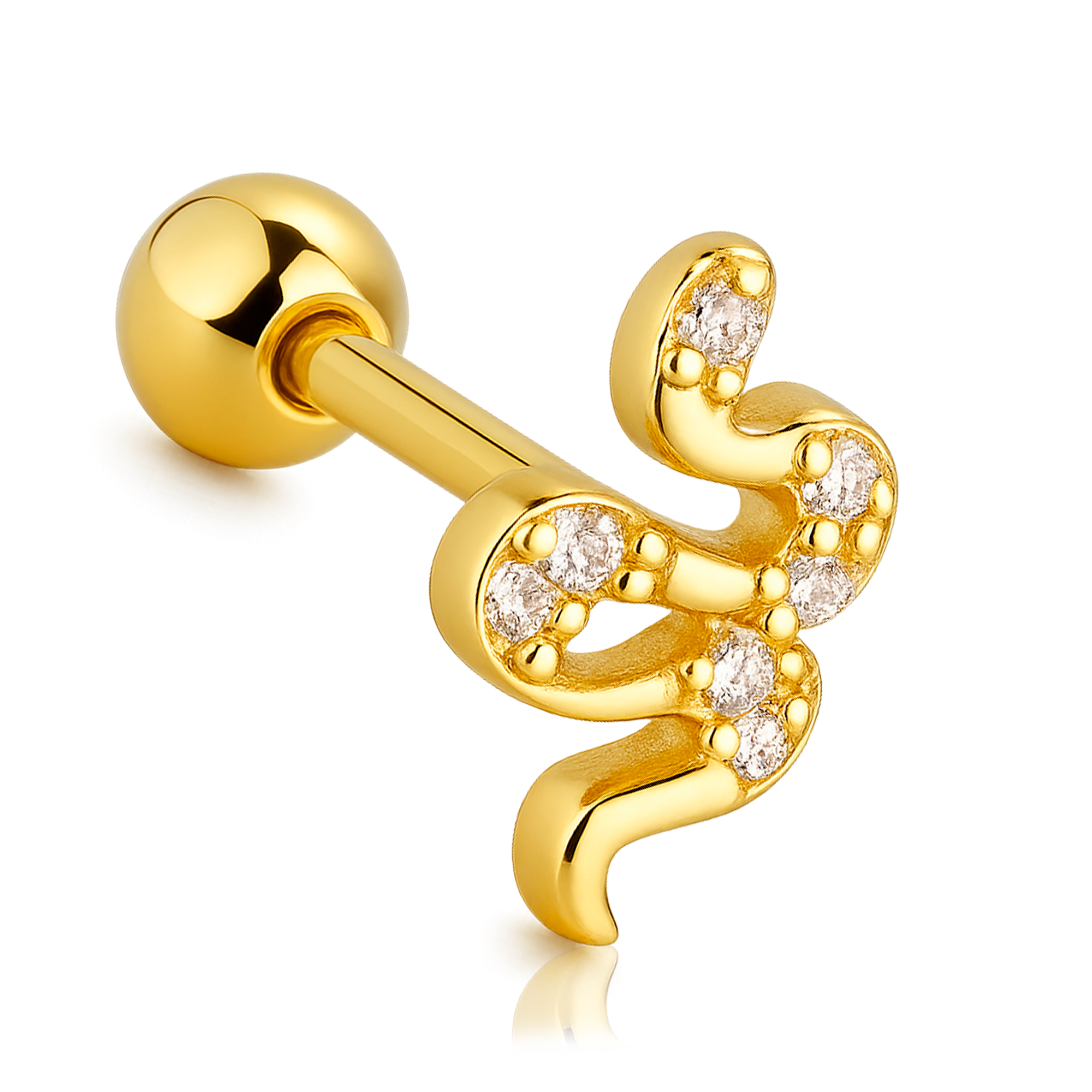 Mini White Flower Earring