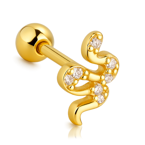 Mini White Flower Earring