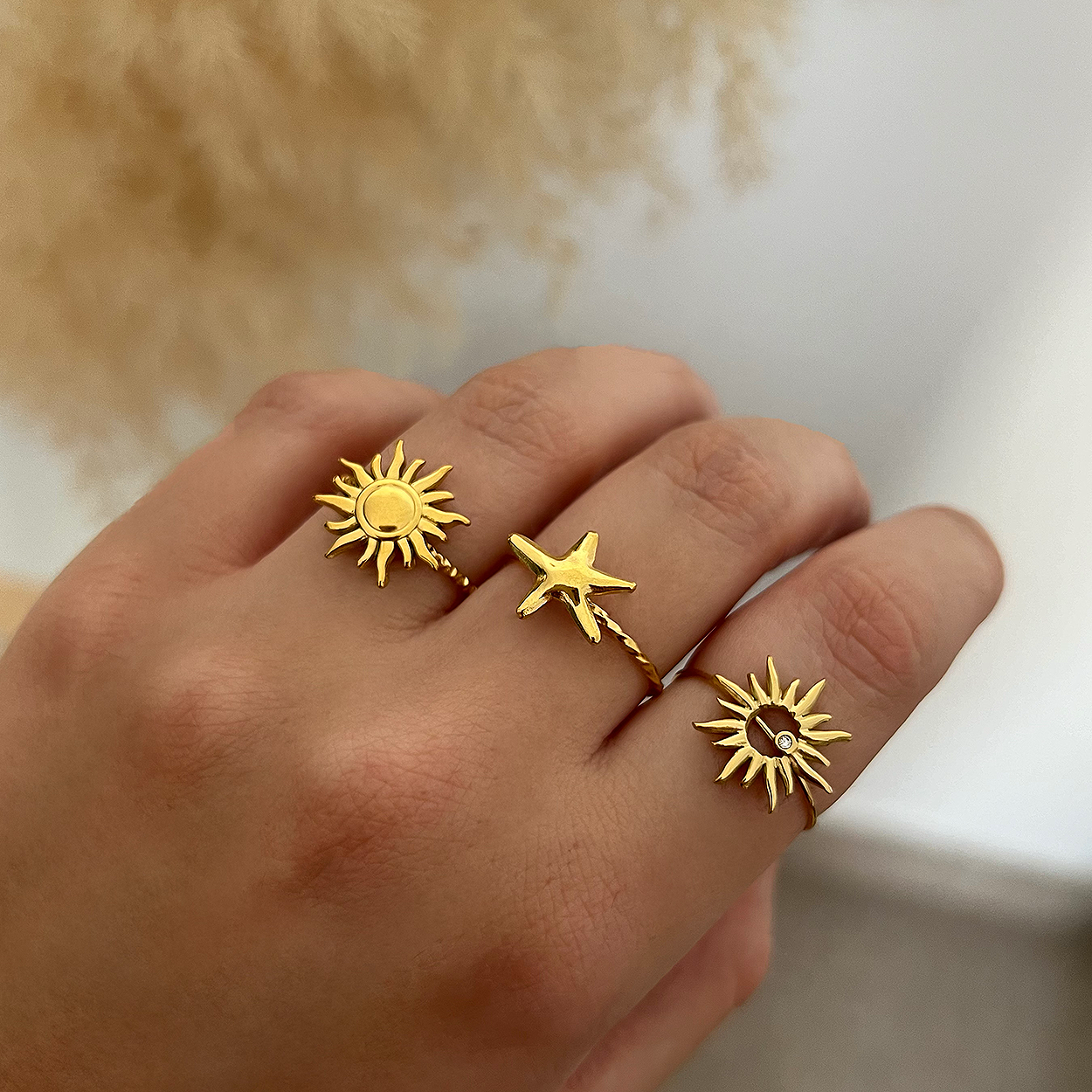 Anillo Mini Sun Oro