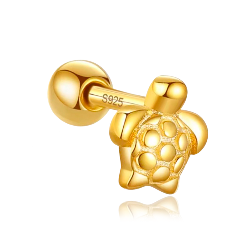 Pendiente Mini Tortuga Oro