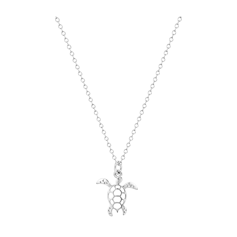 Collar Mini Tortuga Marina Plata