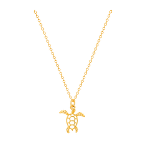 Collar Mini Tortuga Marina Oro
