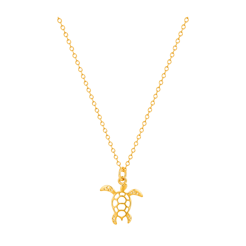 Collar Mini Tortuga Marina Oro
