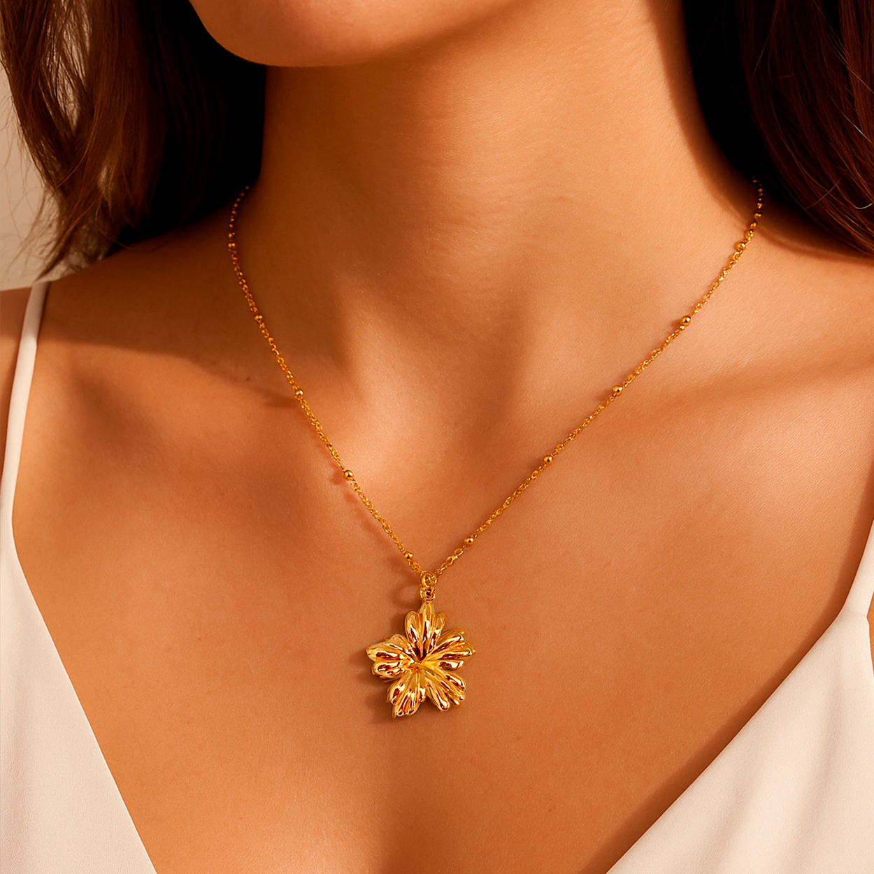 Gold Sun Necklace