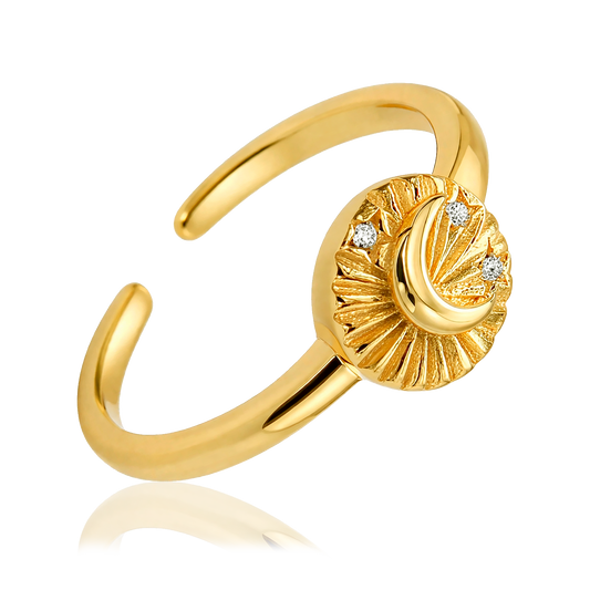 Moon Gold Ring 
