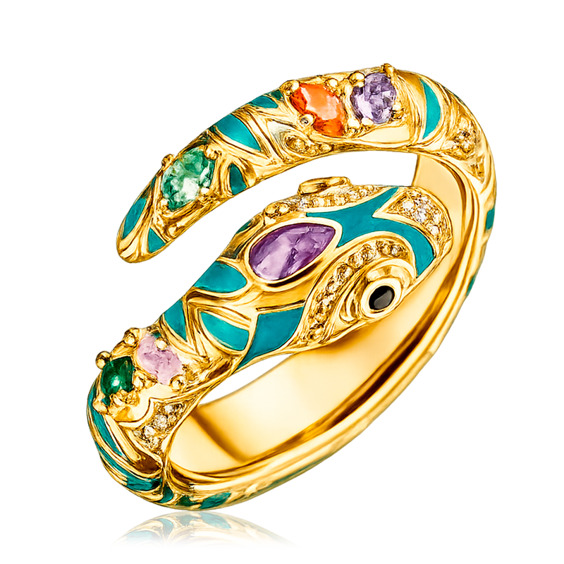 Anillo Colorful Nagira Oro