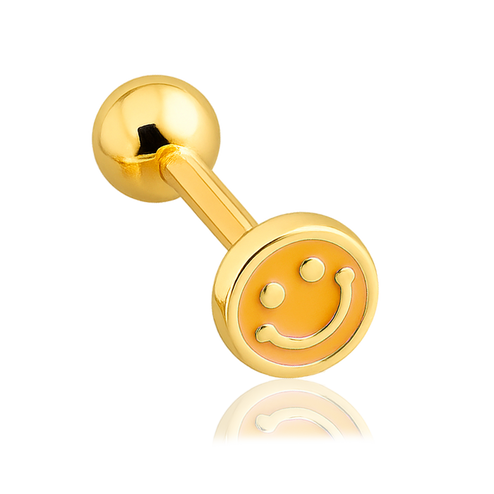 Gold Mini Moon Earring