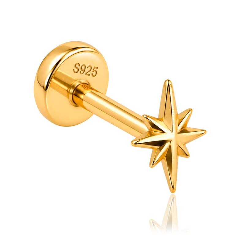 Pendiente North Star Oro