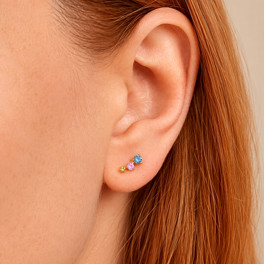 Stary Gold Earrings