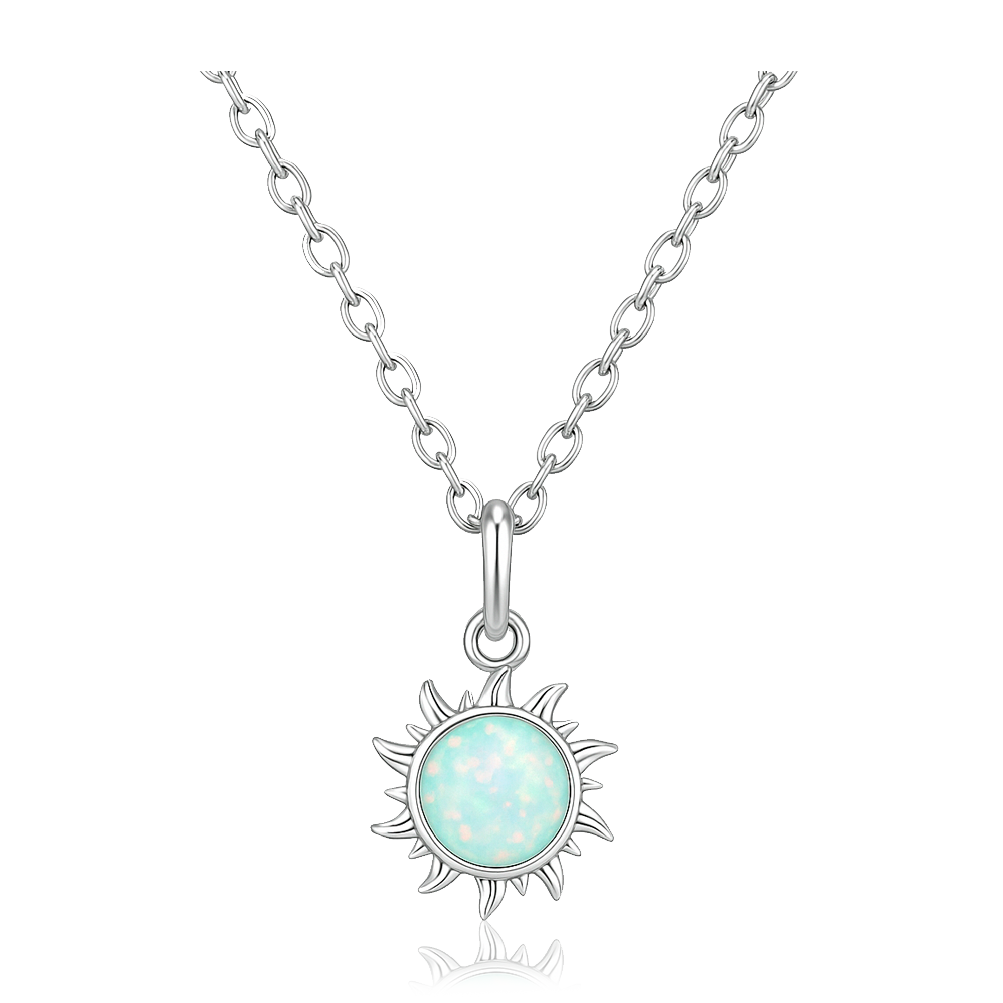 Collar Opal Sun Plata
