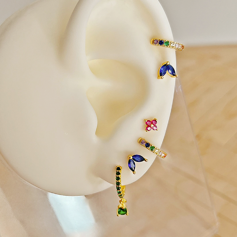Gold Mini Rainbow Hoops - 7mm 