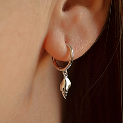 Aros Caracola Marina Plata