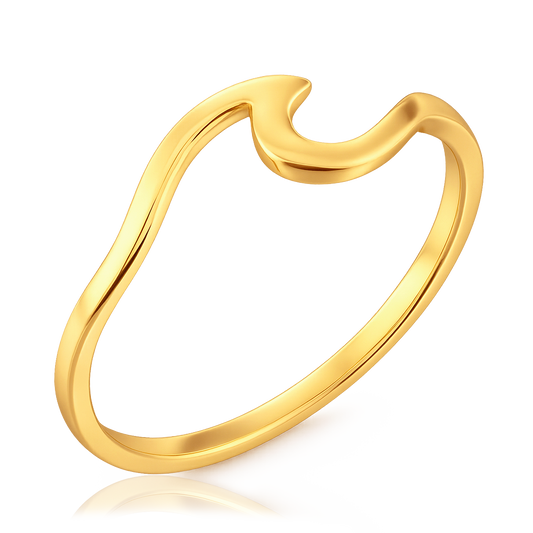 Gold Wave Ring 