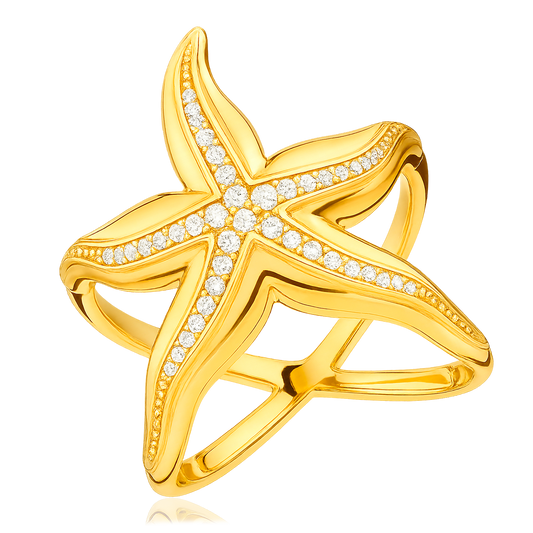 Anillo Big Starfish Oro