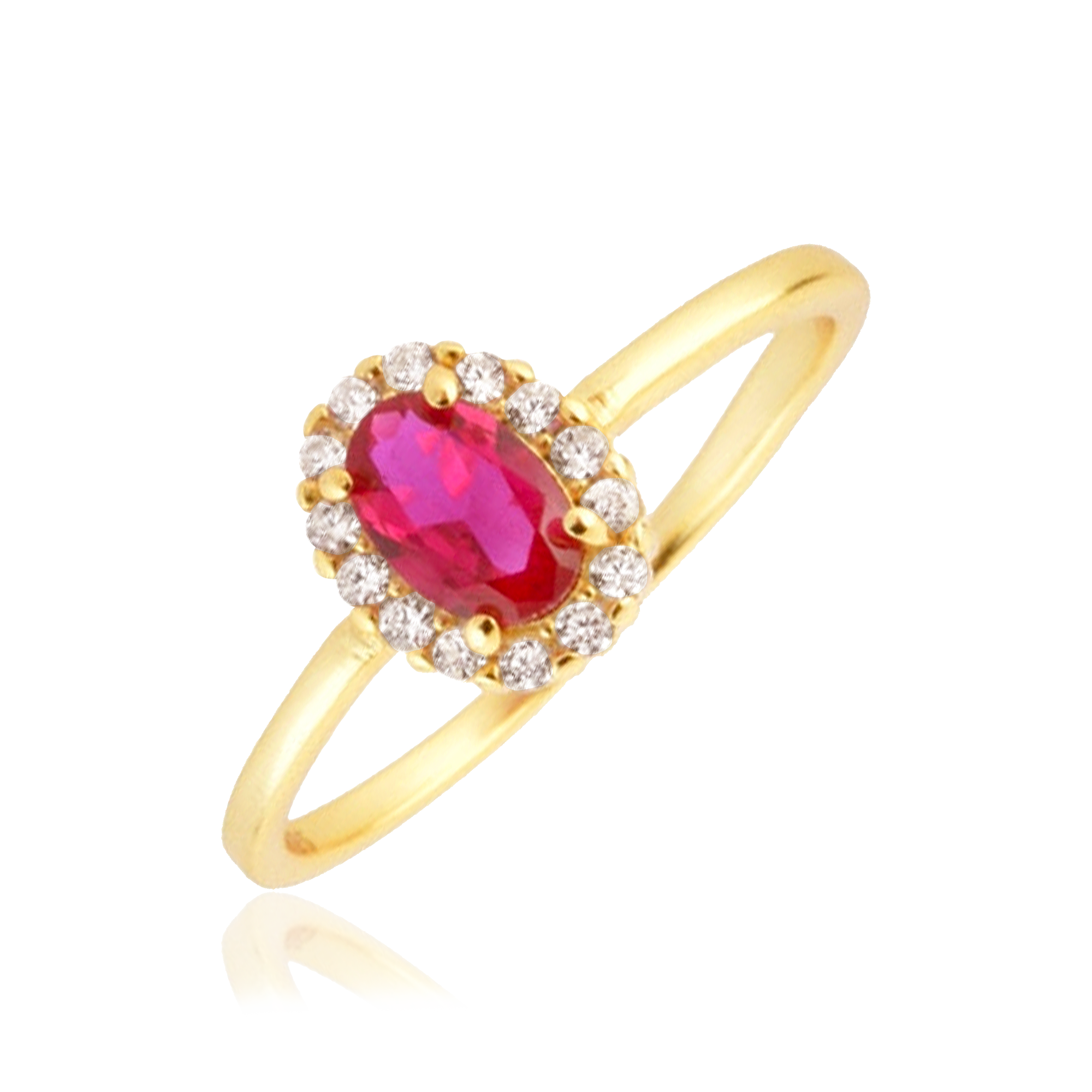 Pink Oval Ring 