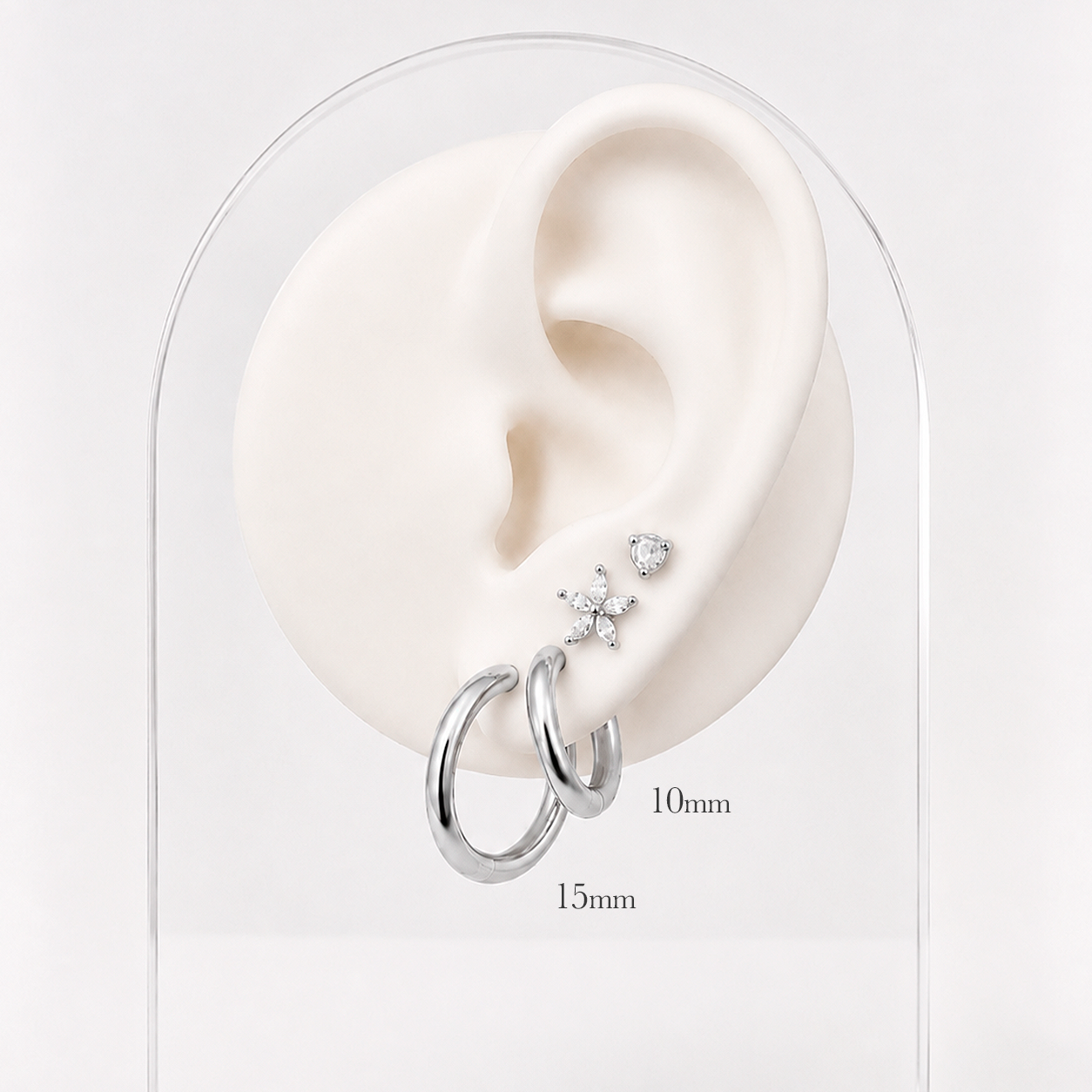 Orecchini Medi Basic Argento