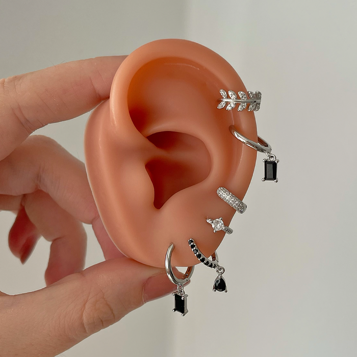 Ayla Black Silver Earrings