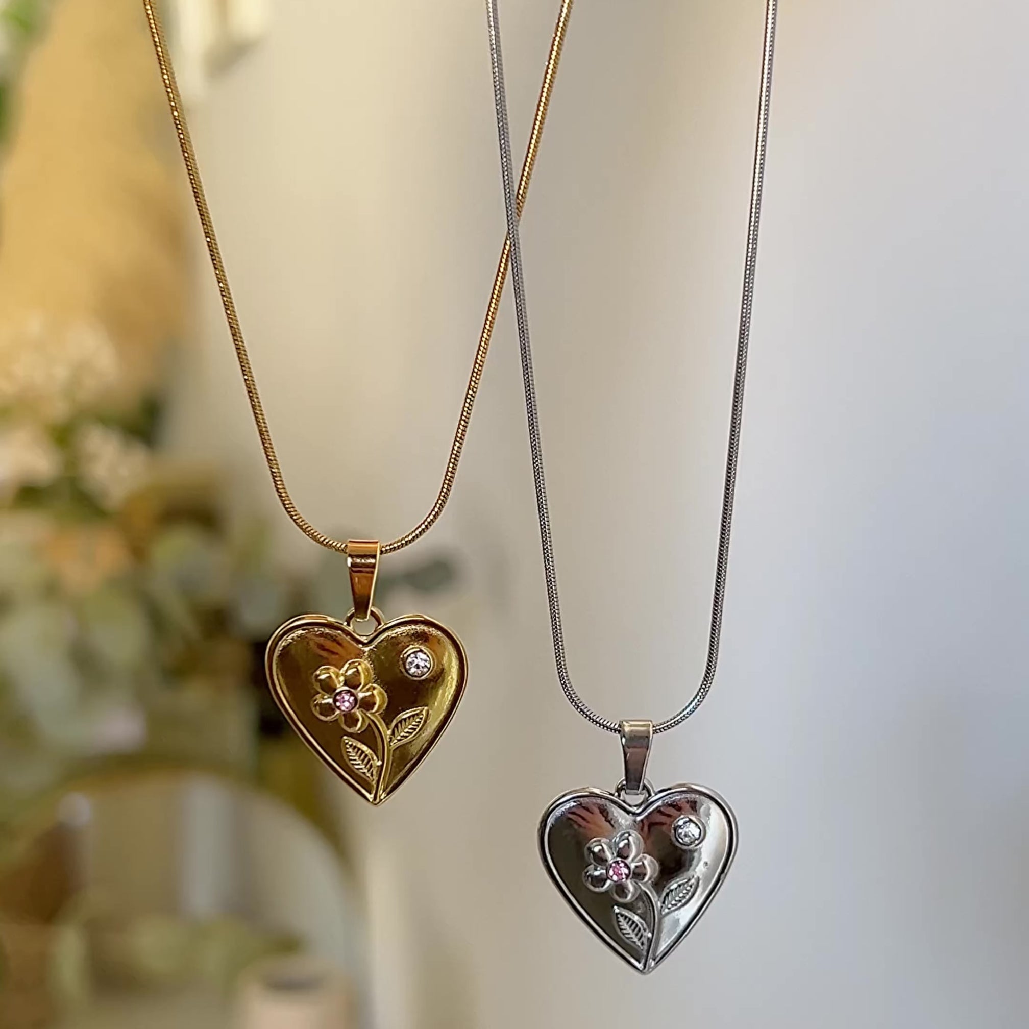 Collar Heart Bloom Oro
