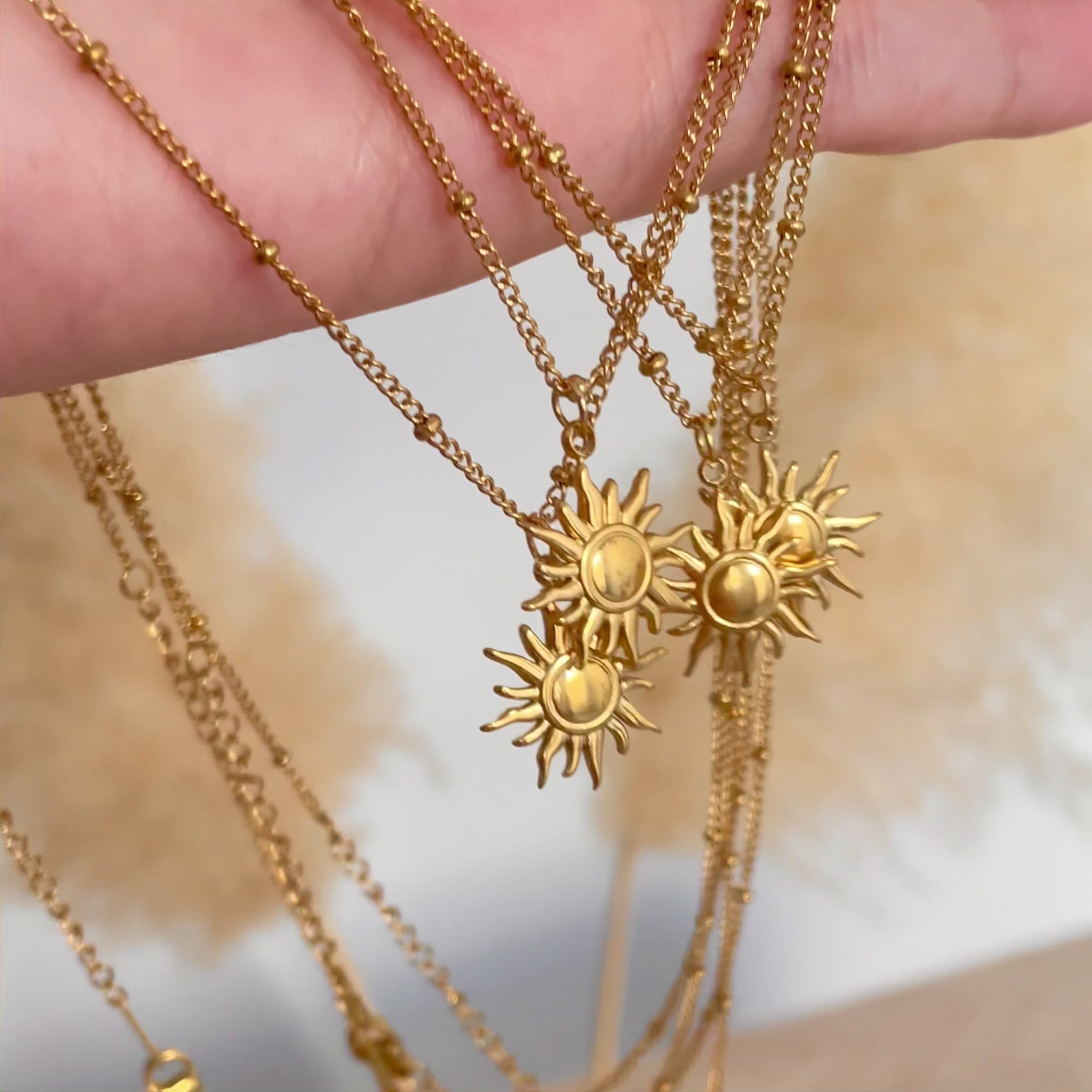 Gold Sun Necklace