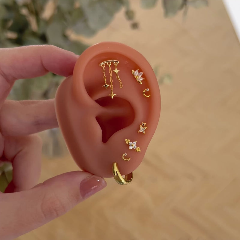 Pendiente Mini Orión Oro