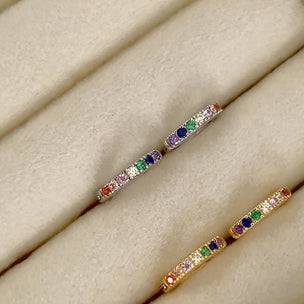 Aros Mini Rainbow Oro - 7mm