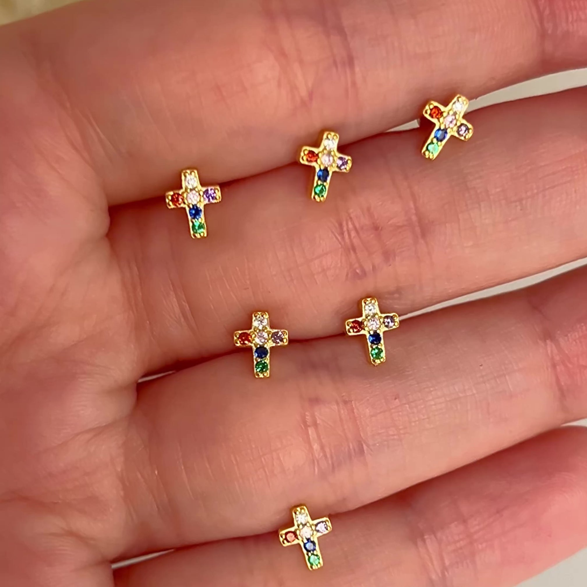 Pink Clover Earring
