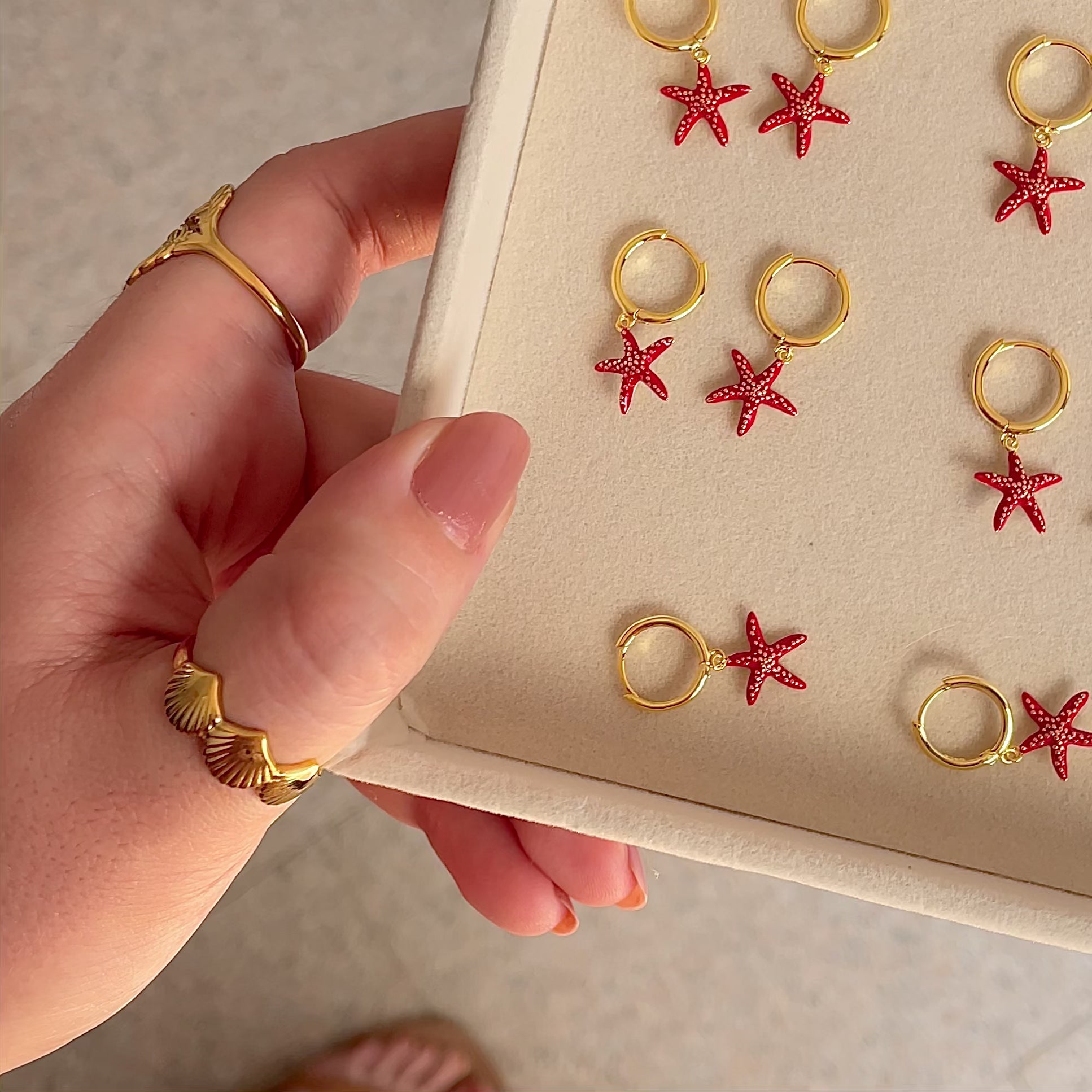 Ayla Colorful Gold Earrings