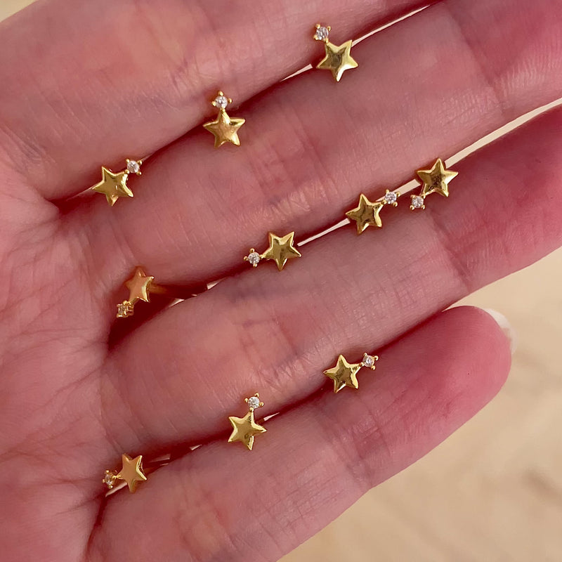 Polaris Gold Earring