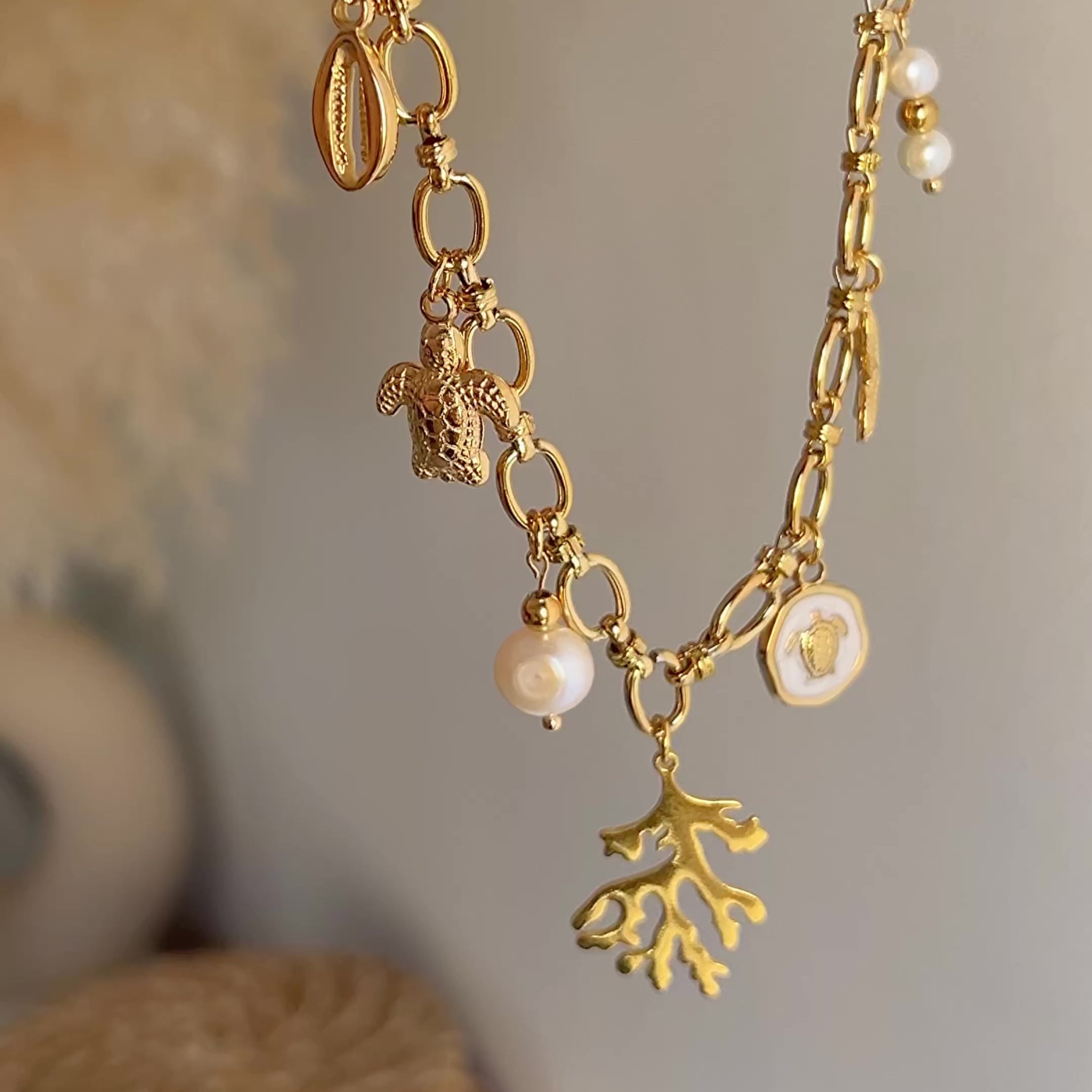 Collar Fondo del Mar Oro