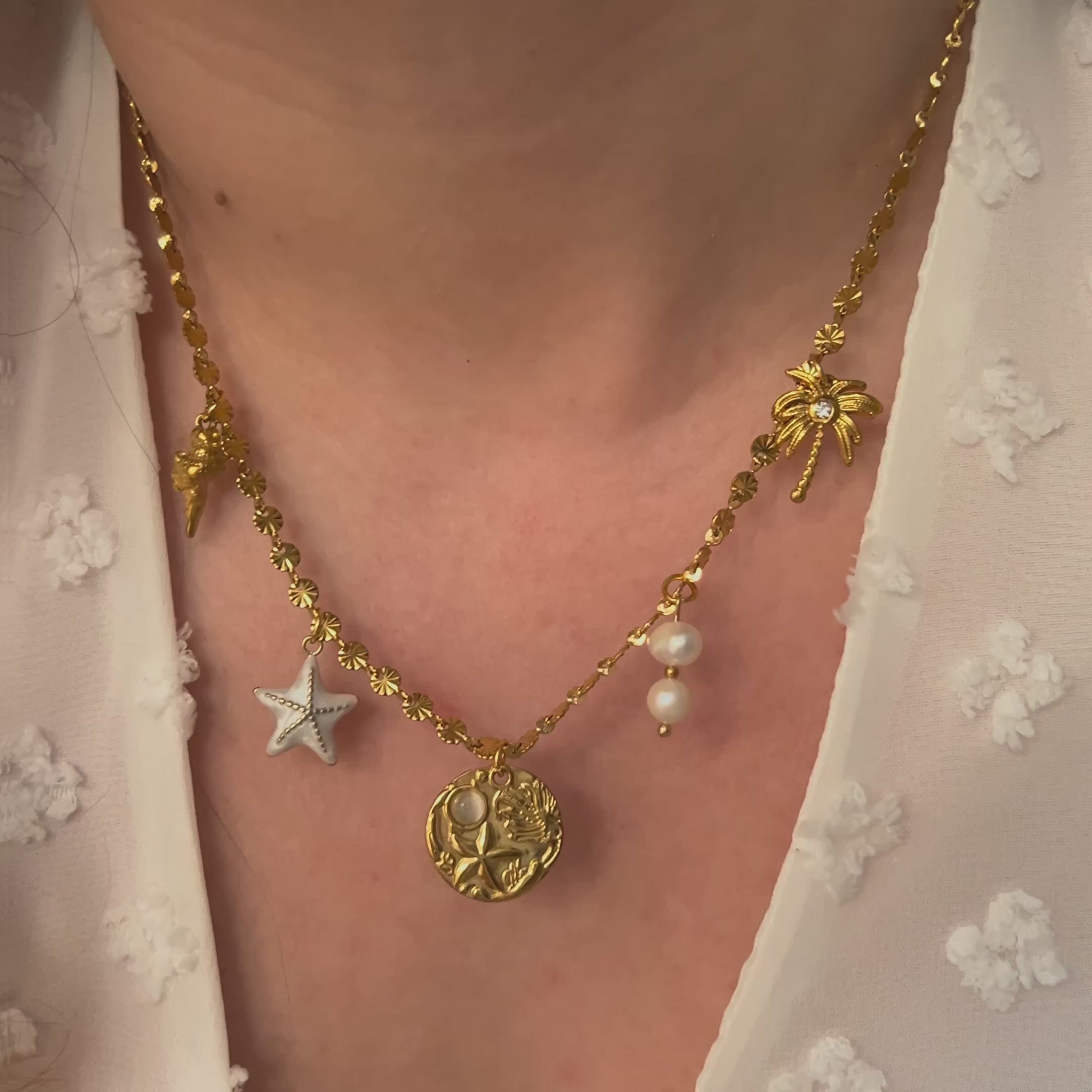 Gold Sun Necklace