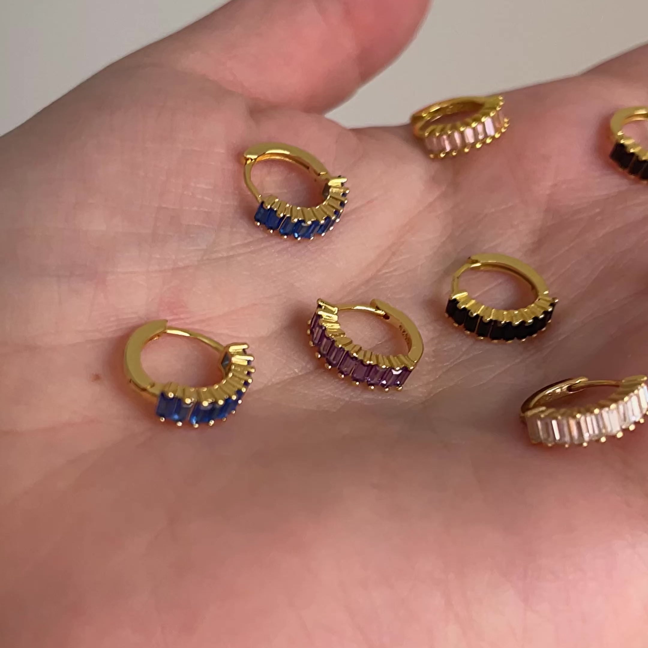 Double Gold Hoops