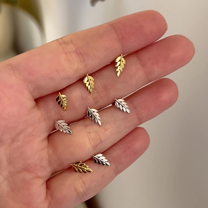 Gold Mini Moon Earring