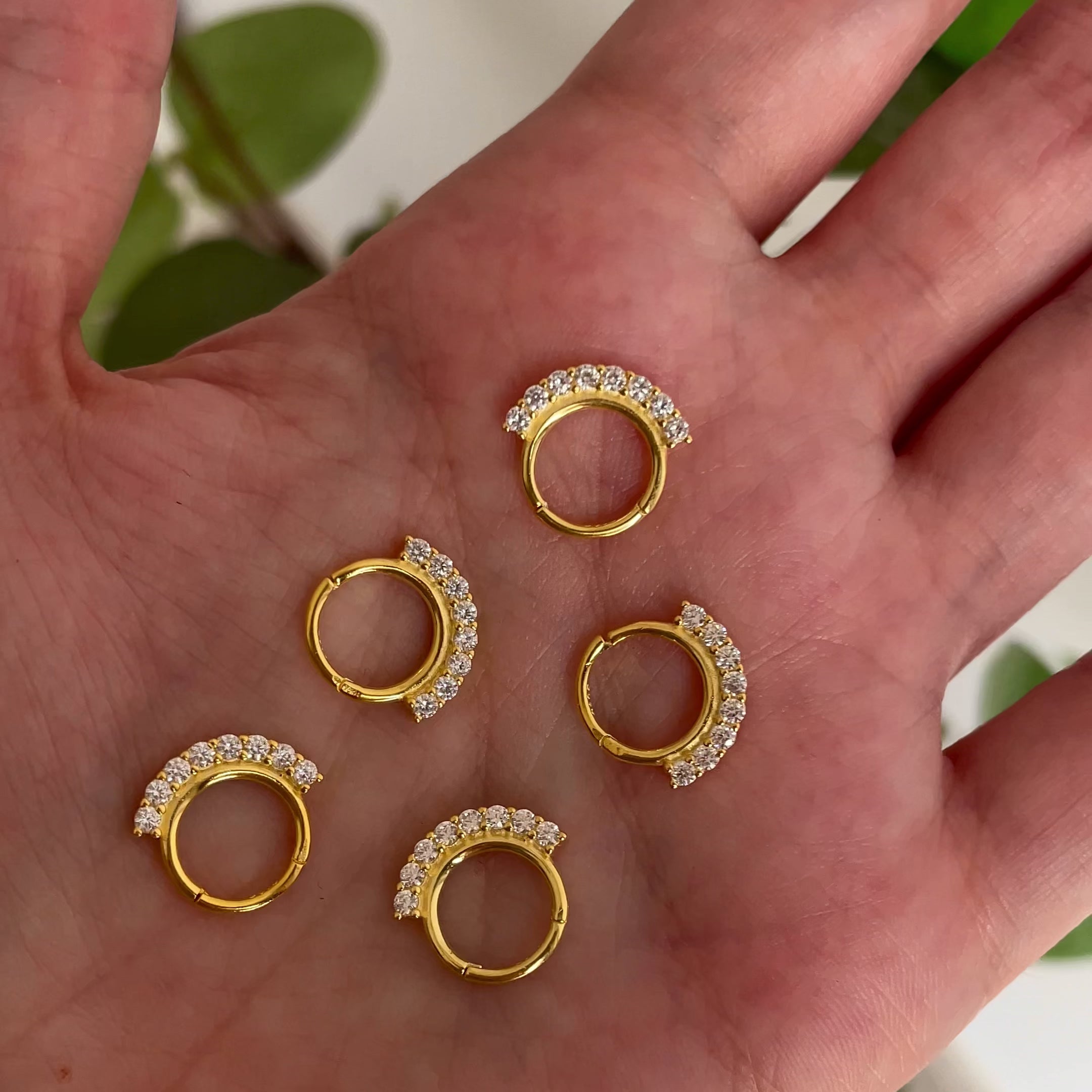 Mini Basic Gold Hoops - 5, 6, 7, 8, 9, 10, 11 and 12mm