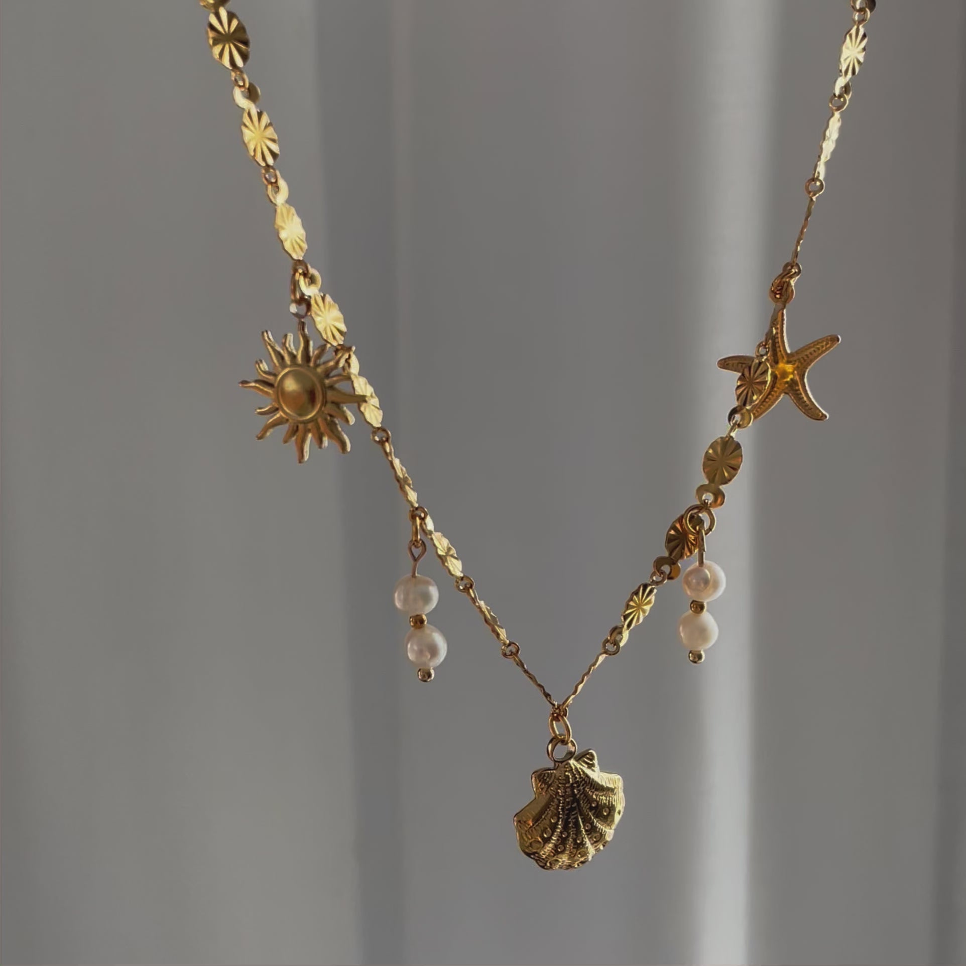 Gold Sun Necklace