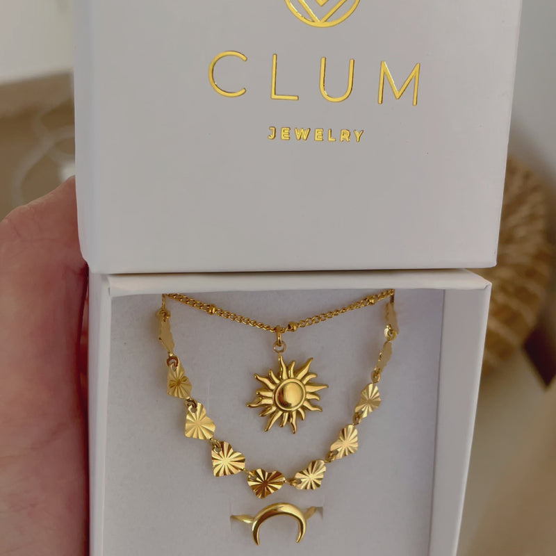 Collar Mini Sun Bolitas Oro