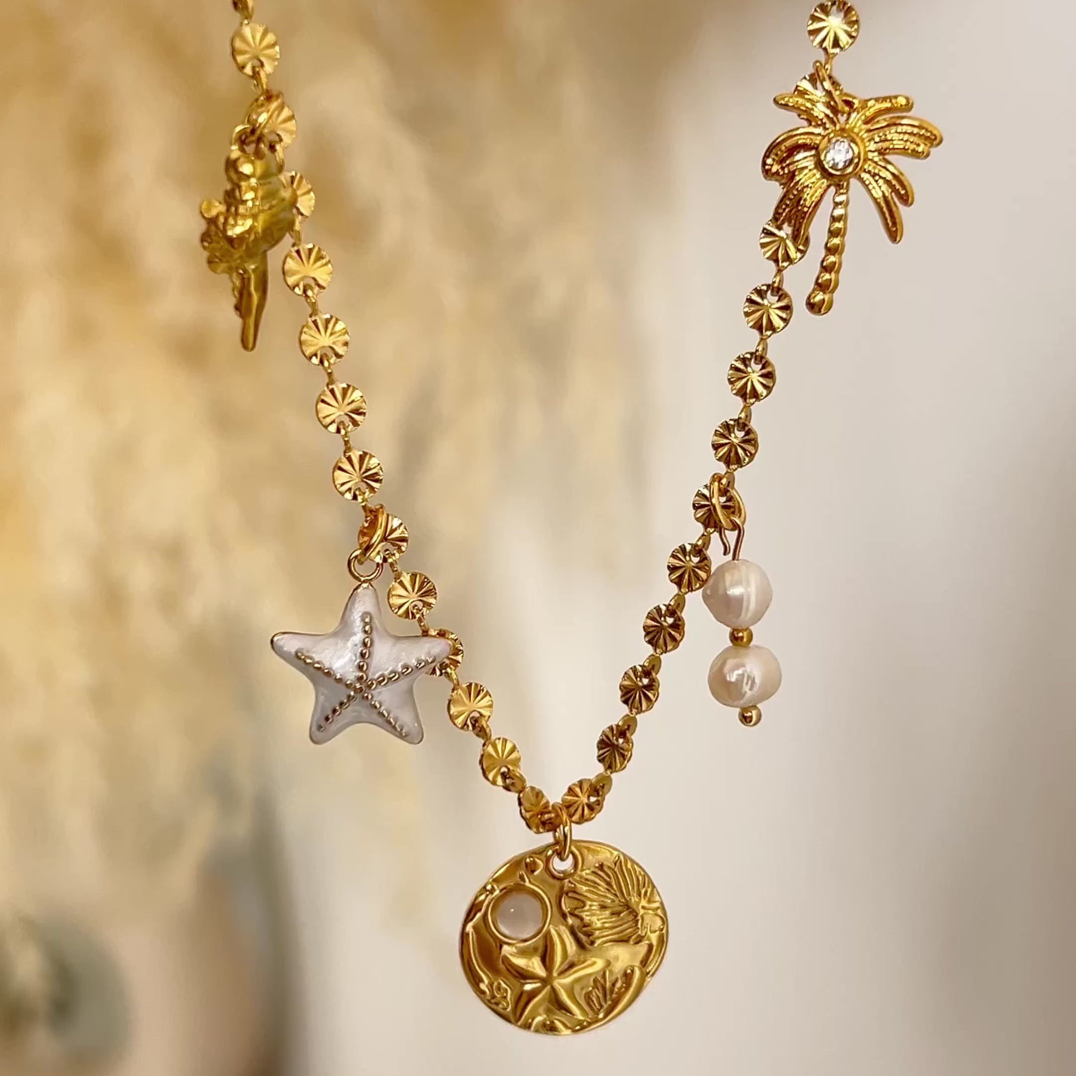 Gold Sun Necklace